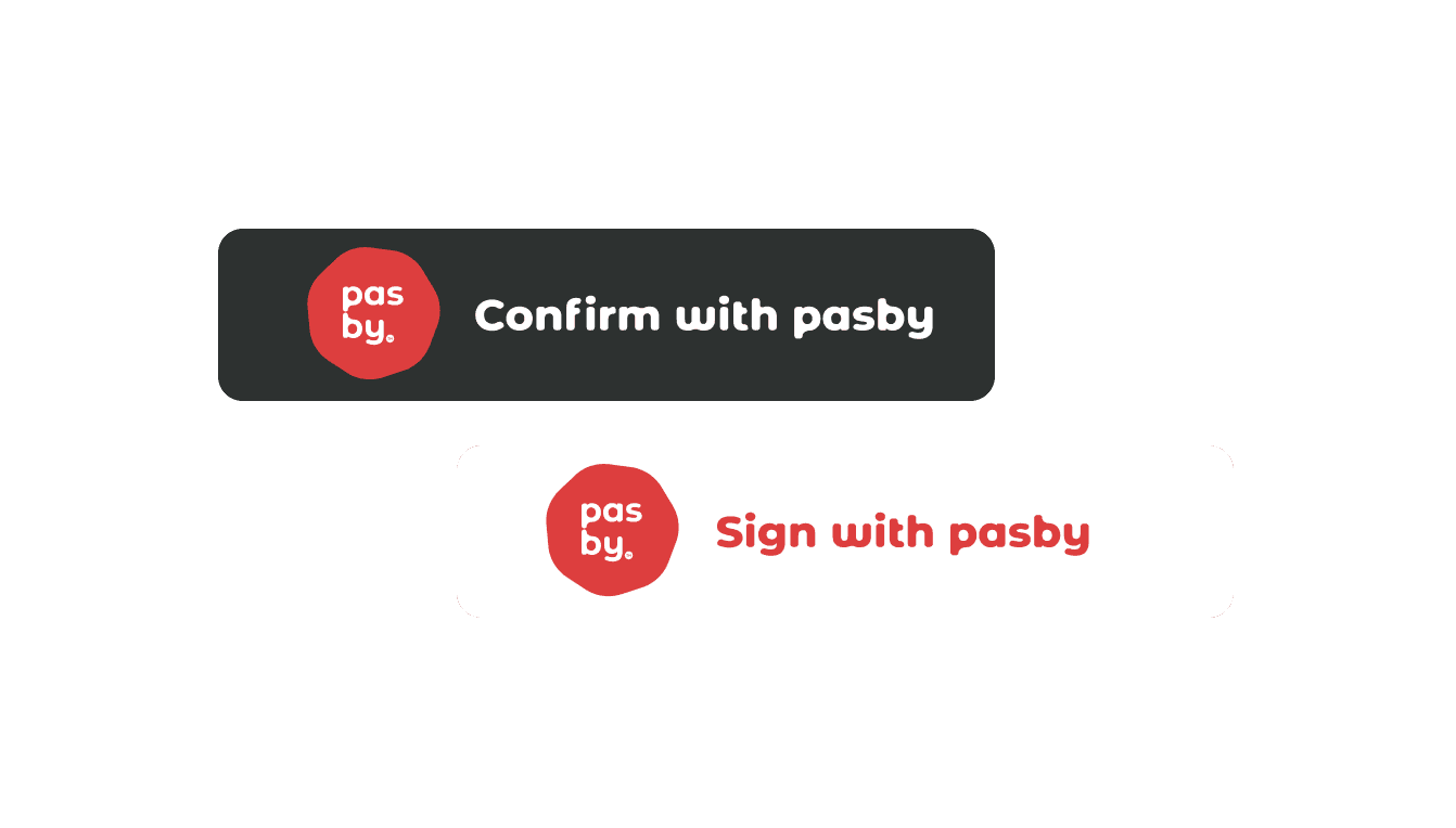 pasby identification flow buttons